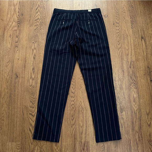 Gant Blue Pinstriped Wool blend pants size 48 - Picture 2 of 11
